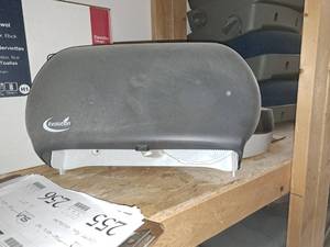 lot 253 image: Lot of (2) Georgia Pacific Toilet Paper Dispensers