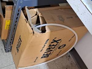 lot 270 image: Contents of Shelf - All 5 Shelves - Assorted Tubing, Electrical Wire, Assorted Hardwares, Electrical Breakers