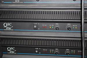lot 134 image: QSC Rack-Mount Professional Stereo Amplifier MX 1500a
