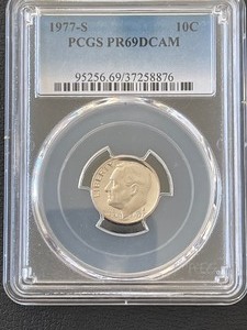 1977-S Roosevelt Dime Proof PCGS PR69 Deep Cameo