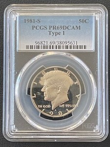 1981-S Kennedy Half Dollar Proof PCGS PR69 Deep Cameo Type 1