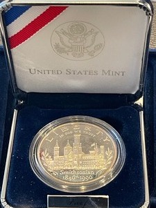 1996-P Smithsonian Silver Dollar Proof