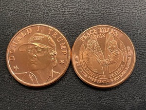 1 Ounce .999 Fine Copper Donald Trump Coins