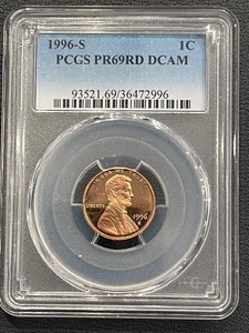 1996-S Lincoln Cent Proof PCGS PR69 Red Deep Cameo