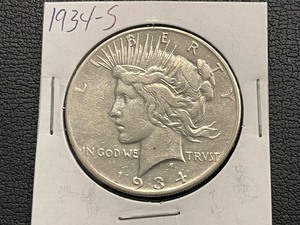 1934-S Peace Dollar