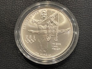 1995-D Gymnastics Silver Dollar 42,497 Minted