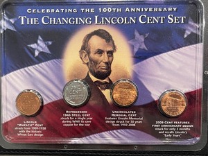 The Changing Lincoln Cent Set