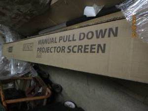 80 inch manual pull down projection screen