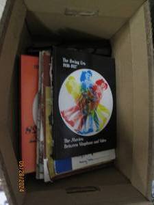 box of vintage books...