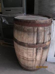 whiskey barrel...