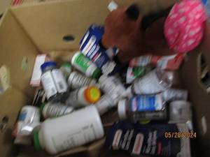 box of medicine and more some in date some out of date