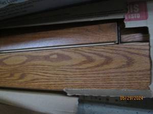 3 packages of bruce plano solid oak gunstock 34 inch x 4 inch hardwood flooring 18.50 sqft per box