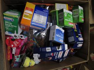 box of medicine and more some in date some out of date