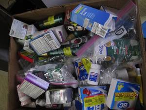 box of medicine and more some in date some out of date