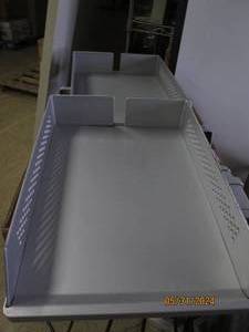 9 large grey trays...