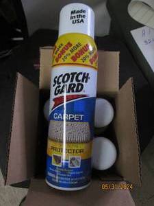 case of 4 17 oz cans of scotchgard carpet protector