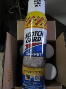 case of 4 17 oz cans of scotchgard carpet protector