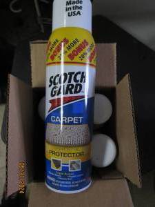 case of 4 17 oz cans of scotchgard carpet protector