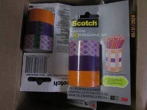 case of 6 scotch expressions tape...