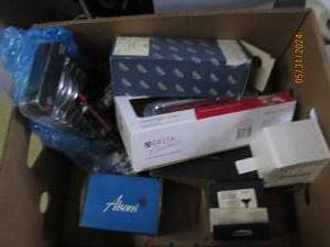 box of new bath items...