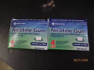 2 packages of nicotine gum paste best buy date Best by 022022