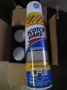 case of 4 17 oz cans of scotchgard carpet protector