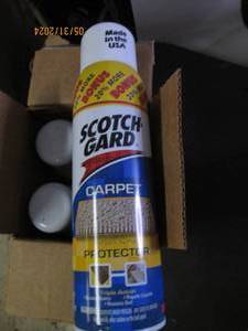 case of 4 17 oz cans of scotchgard carpet protector