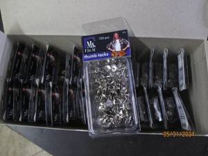 case of 24 ms fix it thumbtacks 100 per package 2,400 per case
