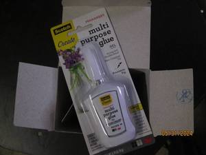 case of 4 scotch multi purpose glue gel .14 oz per bottle
