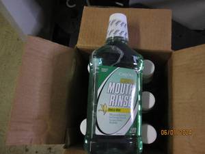 case of 6 1 liter bottles of care one antiseptic mouth rinse past best buy date