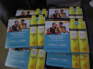 6 packages of 2 neutrogena beach defense sunscreen spf 60
