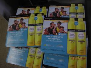 6 packages of 2 neutrogena beach defense sunscreen spf 60