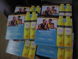 6 packages of 2 neutrogena beach defense sunscreen spf 60