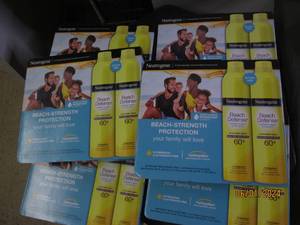 6 packages of 2 neutrogena beach defense sunscreen spf 60