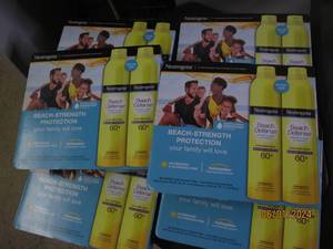 6 packages of 2 neutrogena beach defense sunscreen spf 60