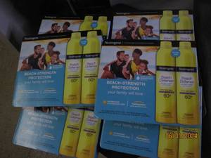 6 packages of 2 neutrogena beach defense sunscreen spf 60