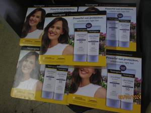 6 packages of 2 neutrogena ultra sheer sunscreen spf 55