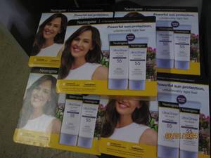6 packages of 2 neutrogena ultra sheer sunscreen spf 55