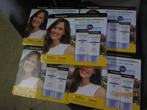 6 packages of 2 neutrogena ultra sheer sunscreen spf 55