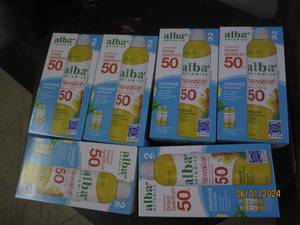 6 packages of 2 alba broad spectrum 50 spf sunscreen