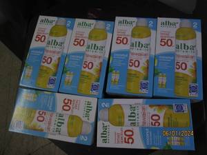 6 packages of 2 alba broad spectrum 50 spf sunscreen