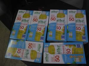 6 packages of 2 alba broad spectrum 50 spf sunscreen