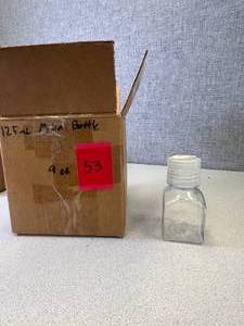 lot 9 image: 9 - 125ml Media Bottle Plastic With Screw Caps