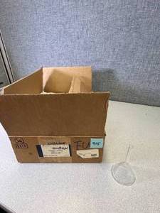 lot 23 image: 36 - Chemical Funnels Plain 55mm Diameter 65mm Stem