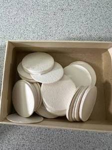 lot 50 image: 23 Boxes of 100 (2300 Total) - 3mm Whatman Meduim Fine Filter Paper