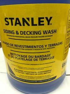 lot 22 image: Case of 4 - 1 Gallon Jugs of Stanley Siding & Decking Wash Professional Grade Pressure Washer Detergent