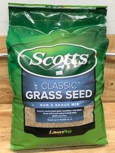 lot 27 image: Scotts Classic Grass Seed Sun And Shade Mix 20 Pound Bag