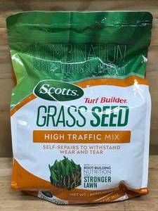 lot 28 image: Scotts Turf Builder Grass Seed High Traffic Mix 2.4 Pound Bag