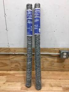 lot 35 image: Lot of 2 - Mazel & Co 36x25-2x20ga Poultry Netting