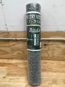 lot 38 image: Mazel & Co 24x50-1x20ga Poultry Netting